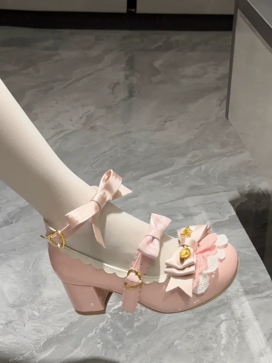 Beauty Bunny - Mousse Roll - Sweet Lolita Heel Shoes, Round Toe - Image 11