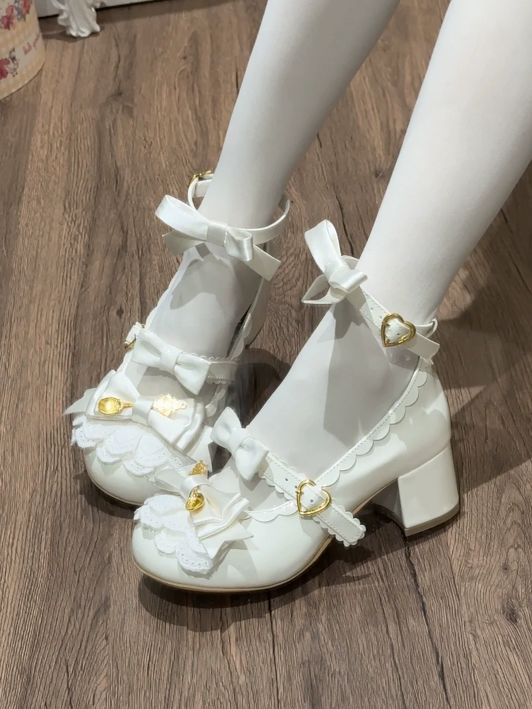 Beauty Bunny - Mousse Roll - Sweet Lolita Heel Shoes, Round Toe - Image 17