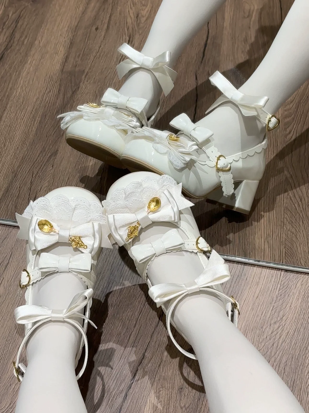 Beauty Bunny - Mousse Roll - Sweet Lolita Heel Shoes, Round Toe - Image 19