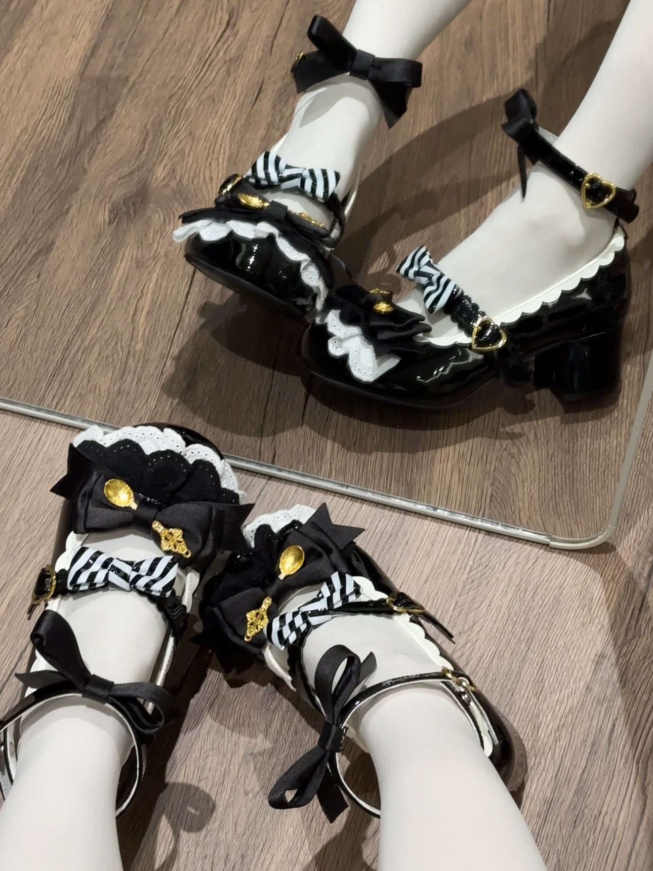 Beauty Bunny - Mousse Roll - Sweet Lolita Heel Shoes, Round Toe - Image 24