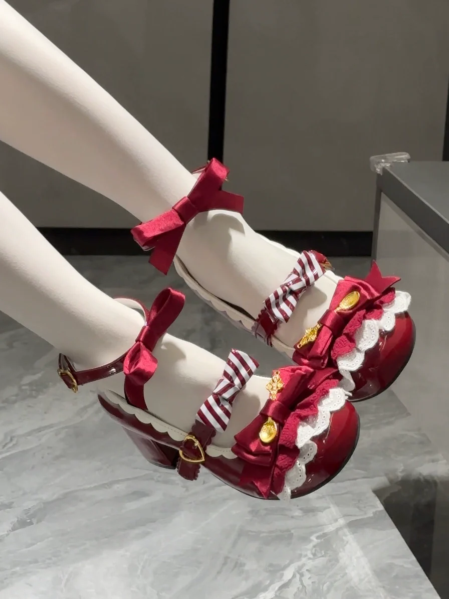 Beauty Bunny - Mousse Roll - Sweet Lolita Heel Shoes, Round Toe - Image 29