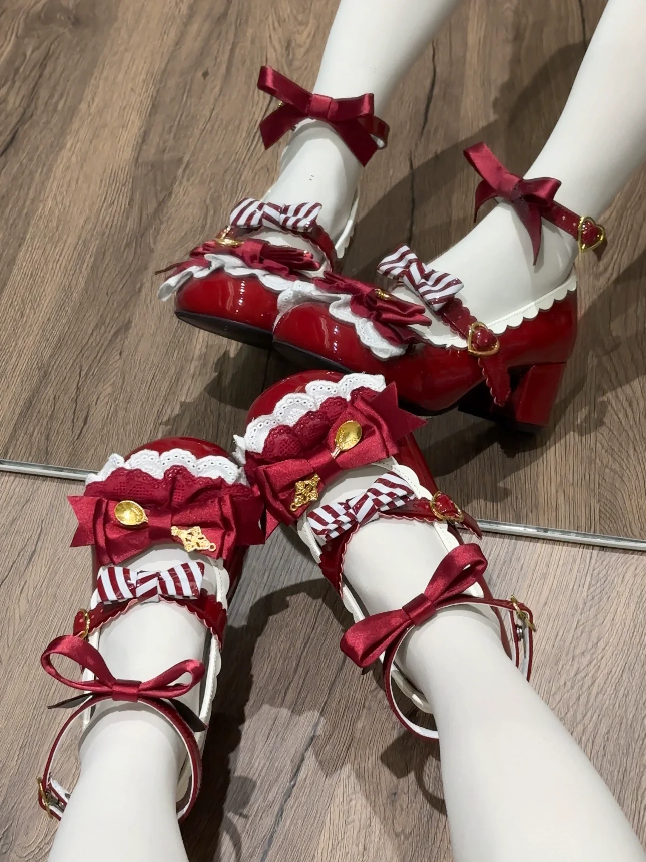 Beauty Bunny - Mousse Roll - Sweet Lolita Heel Shoes, Round Toe - Image 30