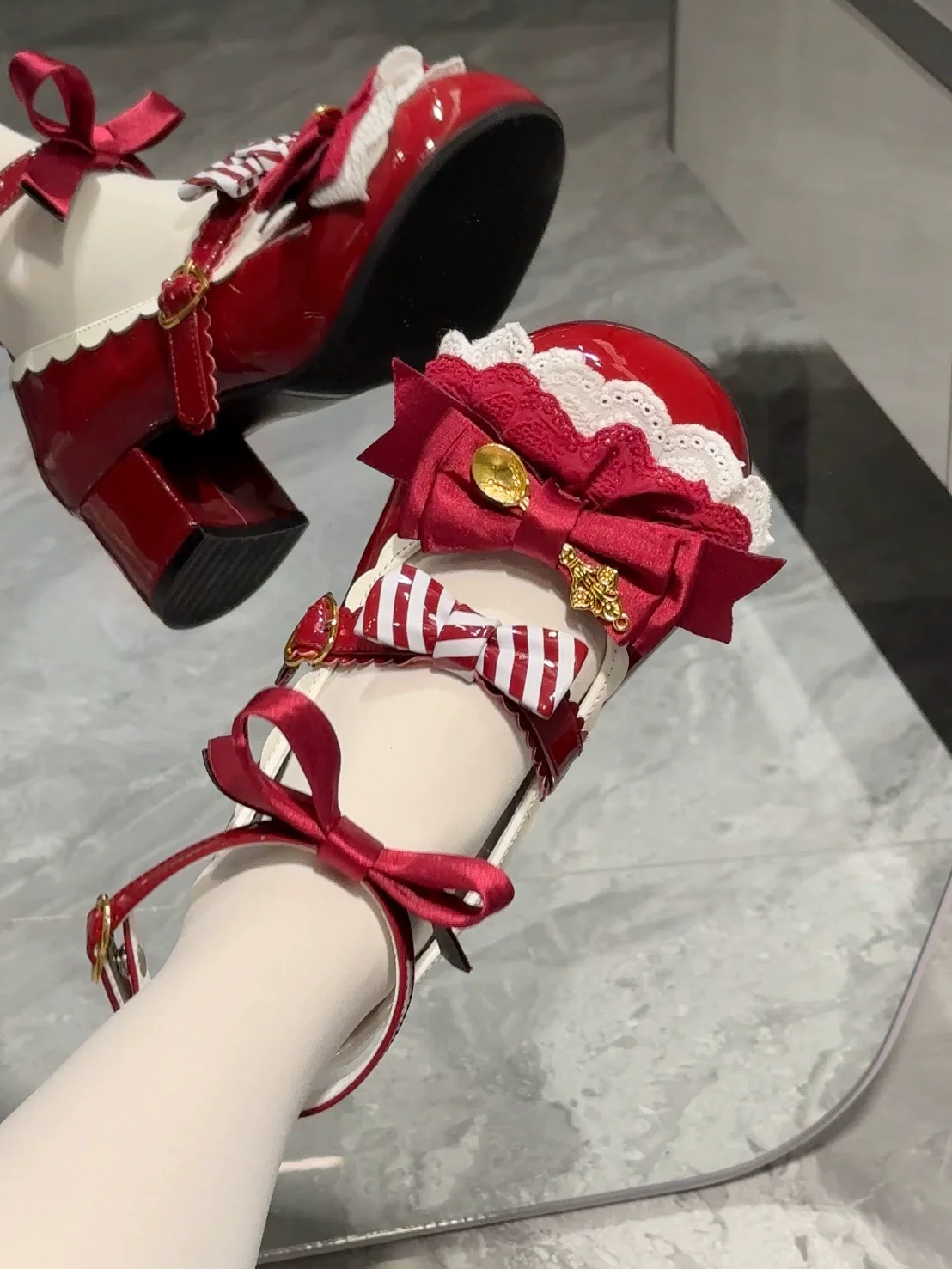 Beauty Bunny - Mousse Roll - Sweet Lolita Heel Shoes, Round Toe - Image 32