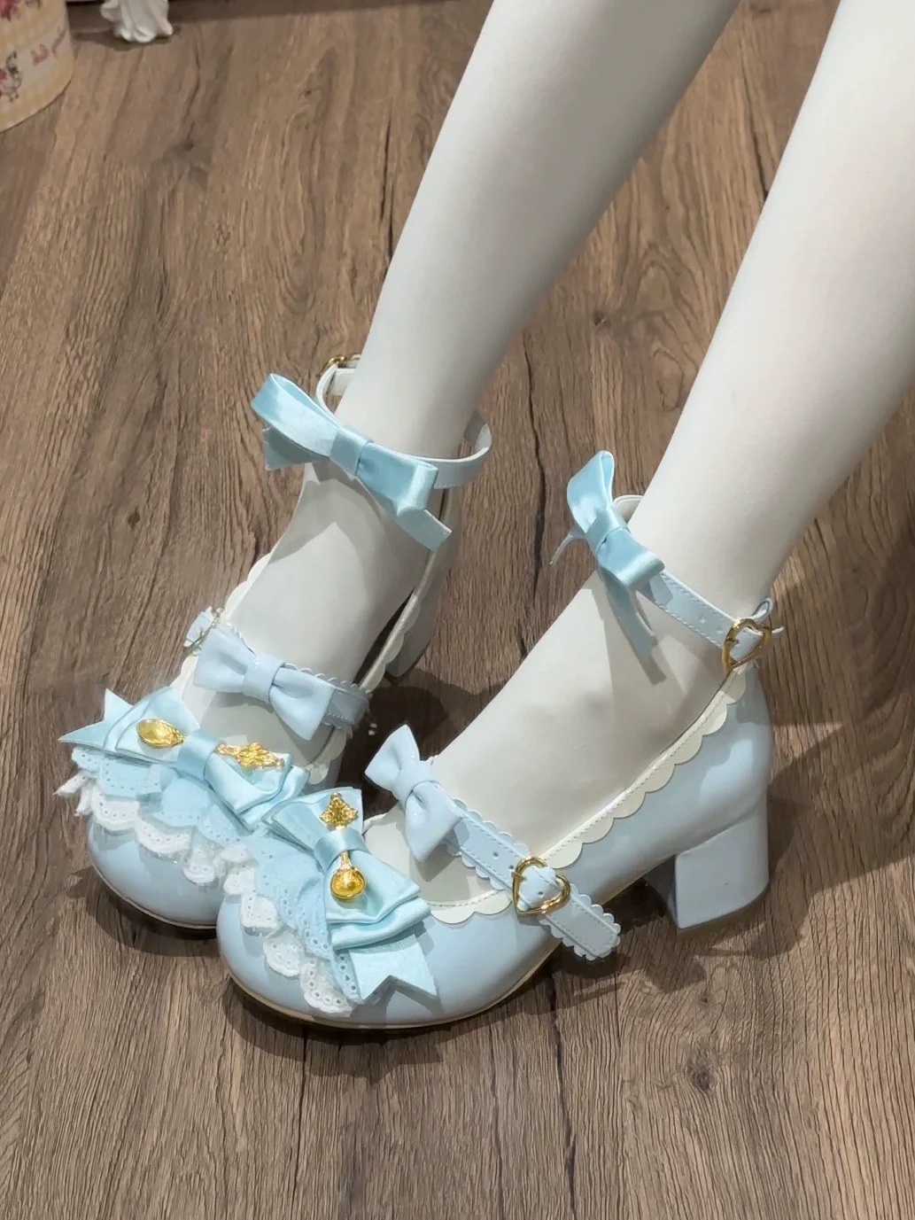 Beauty Bunny - Mousse Roll - Sweet Lolita Heel Shoes, Round Toe - Image 35