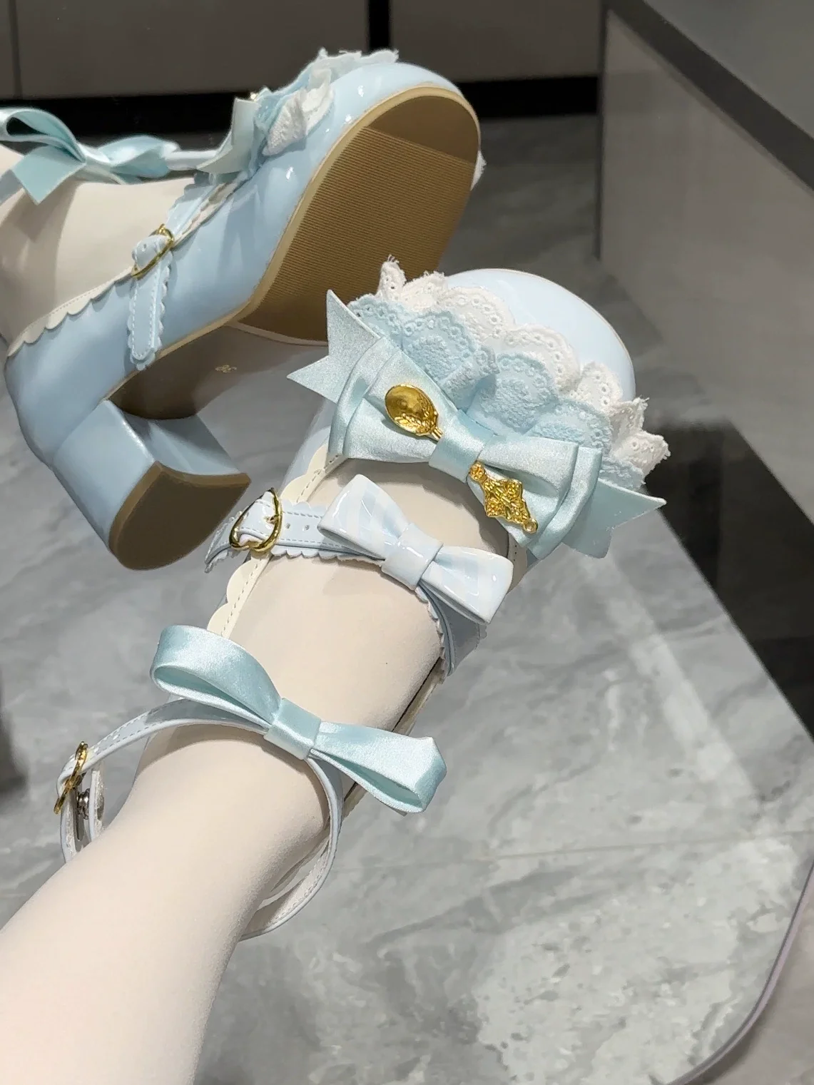 Beauty Bunny - Mousse Roll - Sweet Lolita Heel Shoes, Round Toe - Image 36