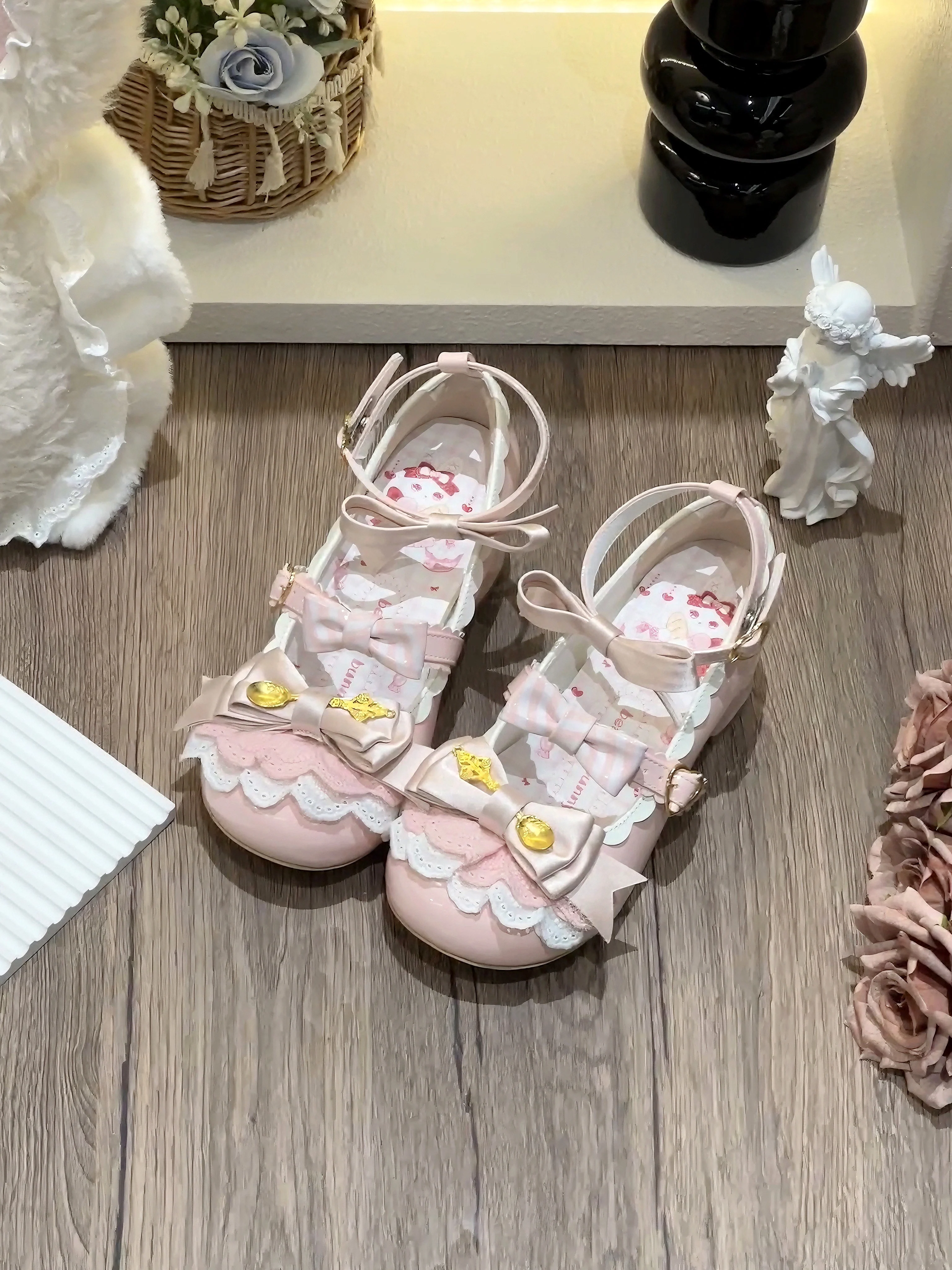 Beauty Bunny - Mousse Roll - Sweet Lolita Heel Shoes, Round Toe - Image 45