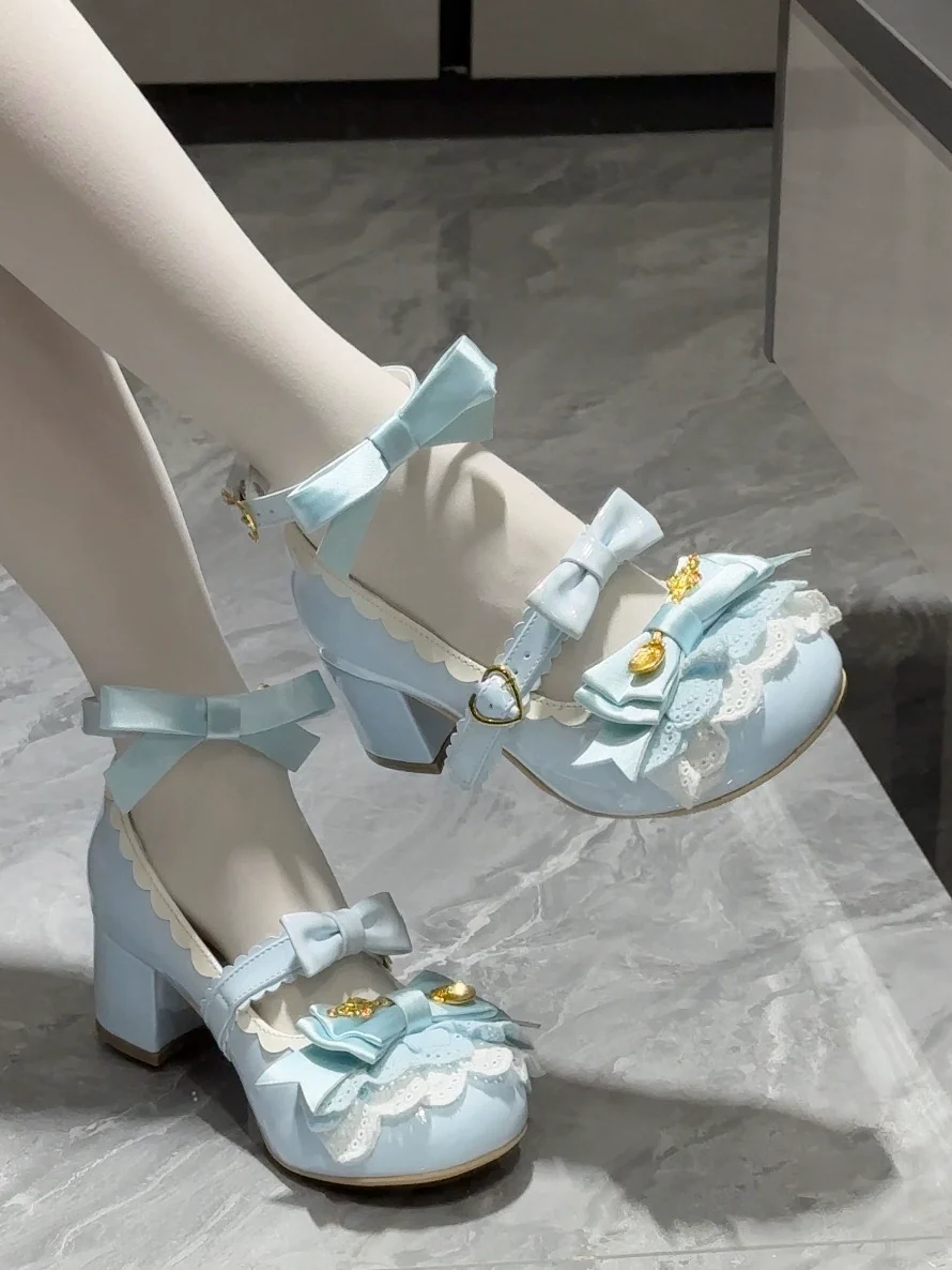 Beauty Bunny - Mousse Roll - Sweet Lolita Heel Shoes, Round Toe - Image 5
