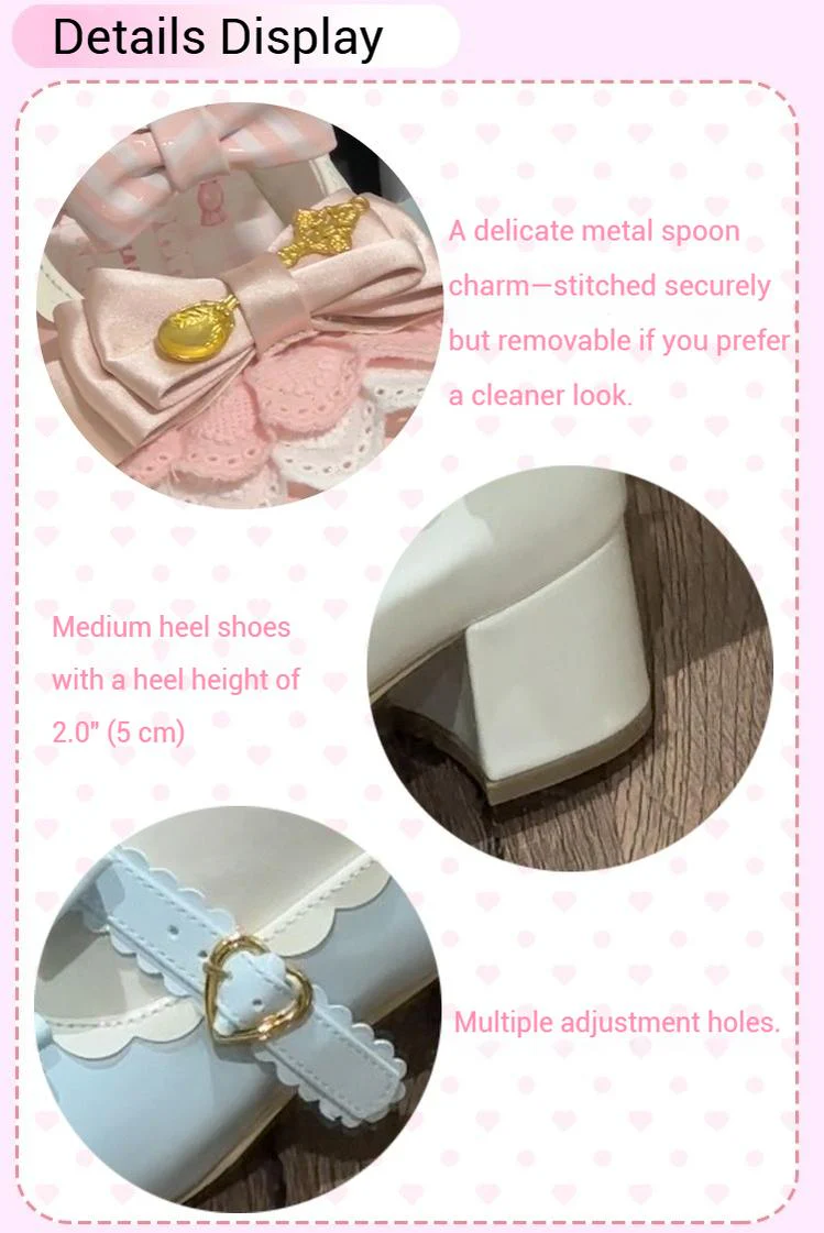 Beauty Bunny - Mousse Roll - Sweet Lolita Heel Shoes, Round Toe - Image 50