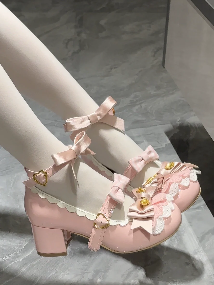 Beauty Bunny - Mousse Roll - Sweet Lolita Heel Shoes, Round Toe - Image 7