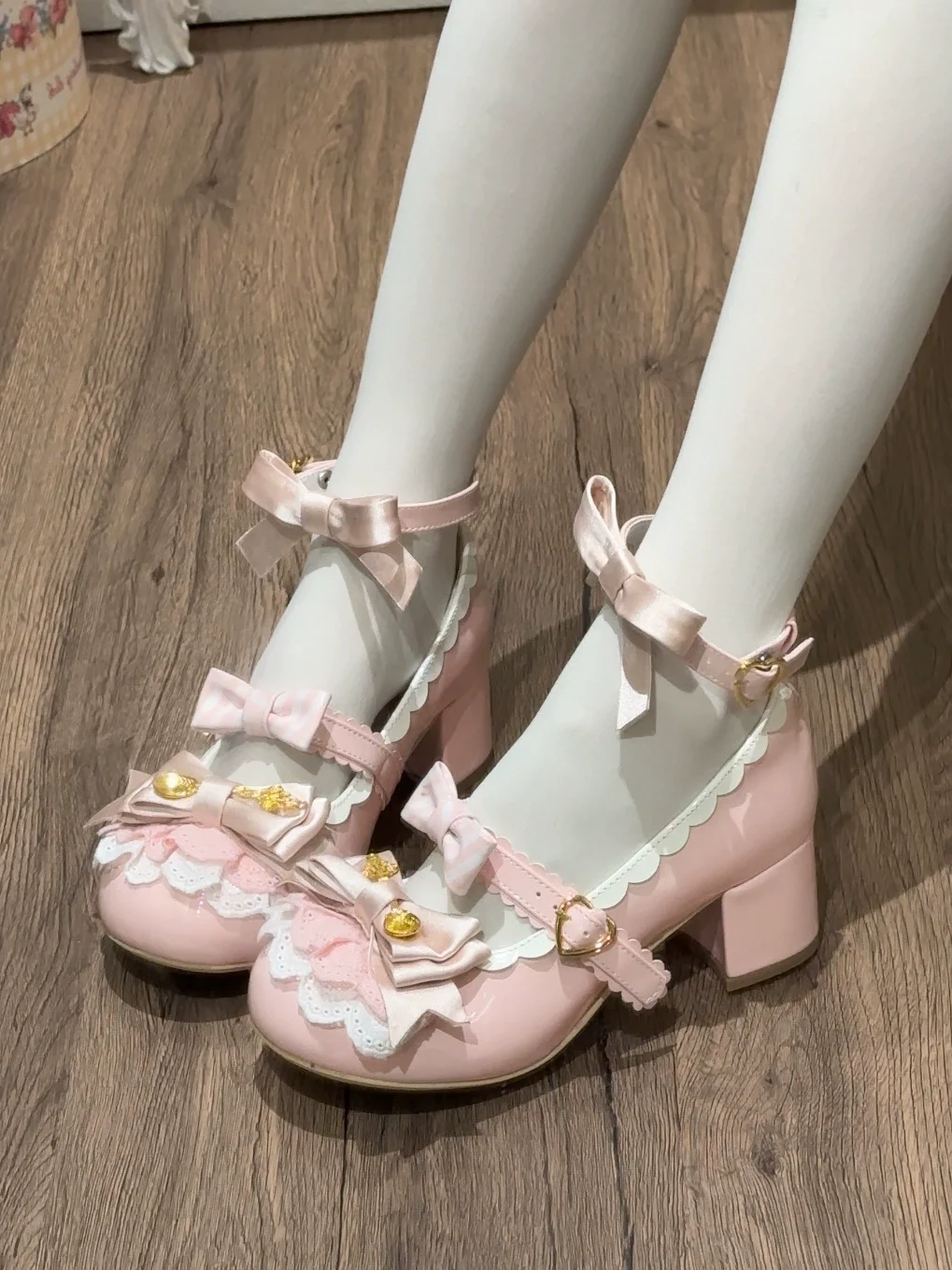 Beauty Bunny - Mousse Roll - Sweet Lolita Heel Shoes, Round Toe - Image 8