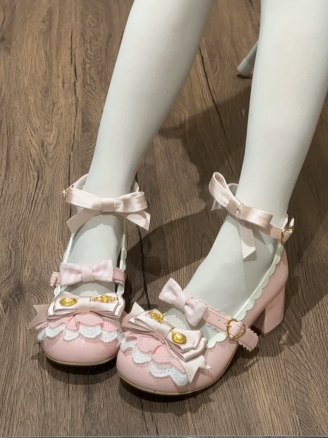 Beauty Bunny - Mousse Roll - Sweet Lolita Heel Shoes, Round Toe - Image 9