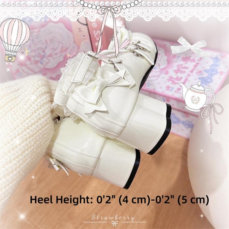 The Season of Booming Flowers - Showa Dreamland - Sweet Lolita Heels, Cute Claw-Shaped Heels - Image 7