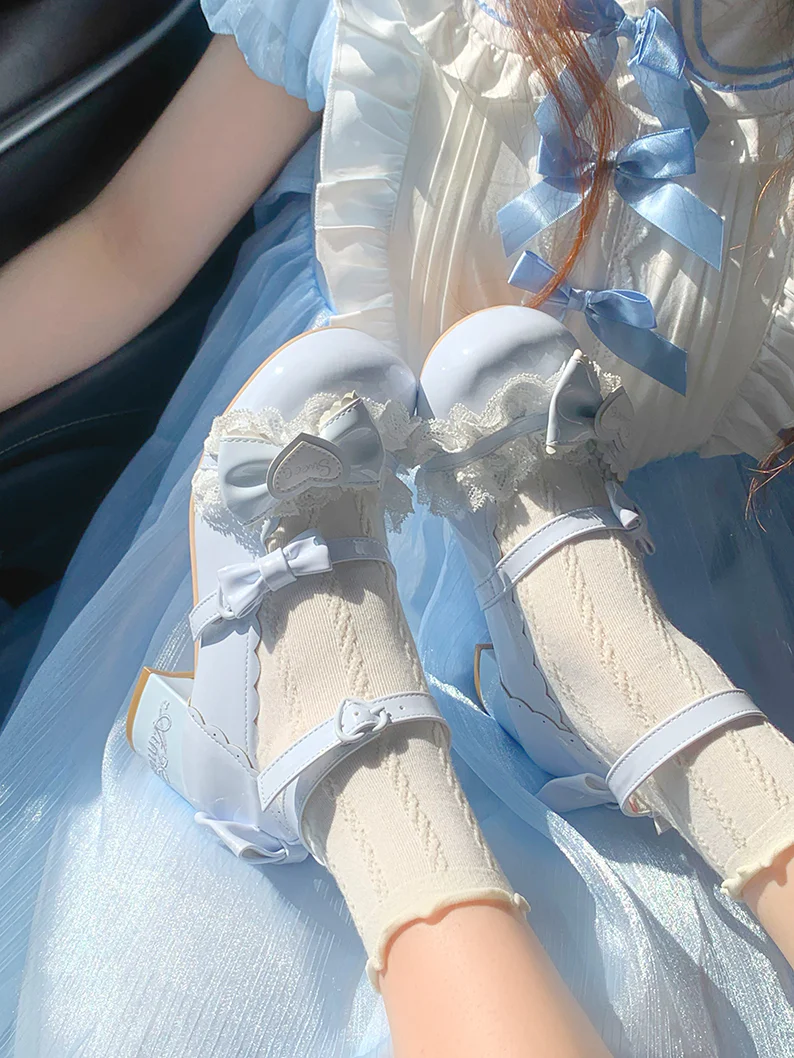 Aimee - Sakura - Sweet Lolita Heels Cute Mid-heel Mary Jane Shoes - Image 22