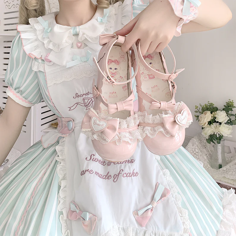 Aimee - Sakura - Sweet Lolita Heels Cute Mid-heel Mary Jane Shoes - Image 3