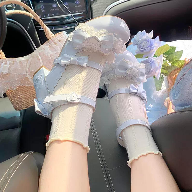 Aimee - Sakura - Sweet Lolita Heels Cute Mid-heel Mary Jane Shoes - Image 9