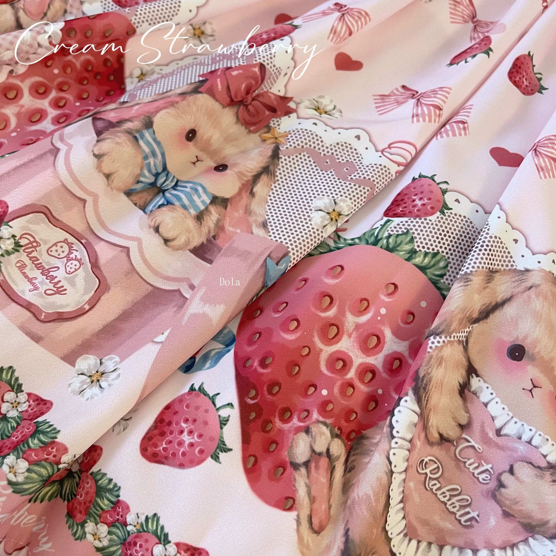 Rabbit Berry Gift Box - Sweet Lolita JSK Pink Lolita Dress - Image 16