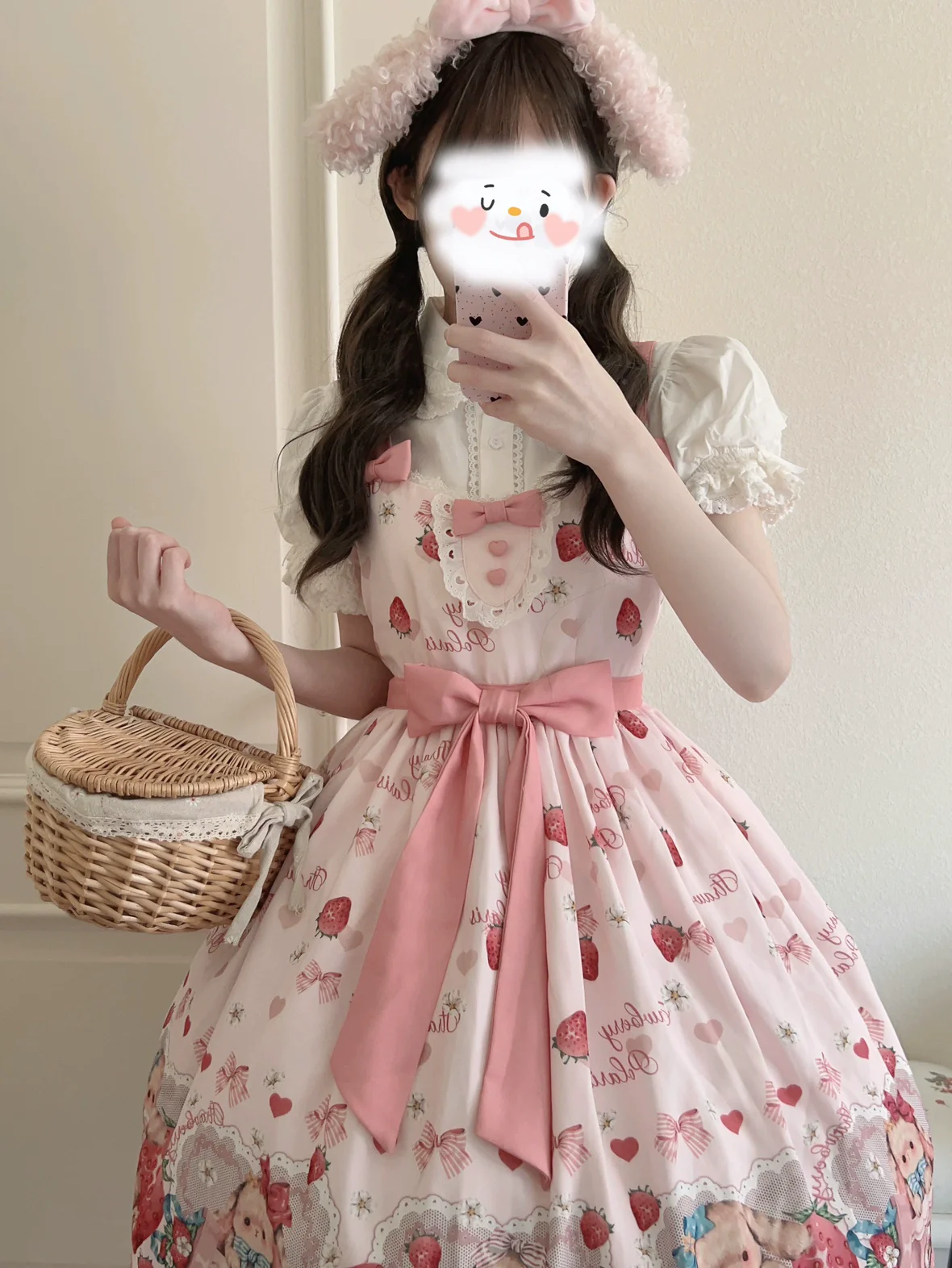 Rabbit Berry Gift Box - Sweet Lolita JSK Pink Lolita Dress - Image 37