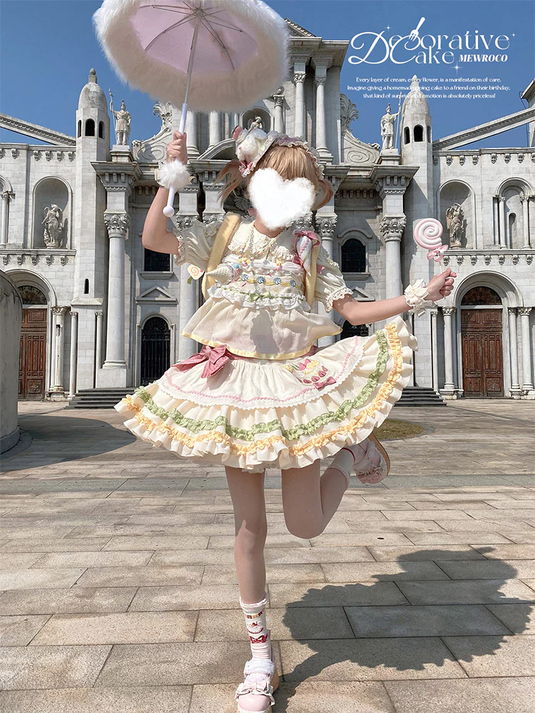 Decorative Cake - Sweet Lolita JSK Camisole Jumper Dress - Image 12