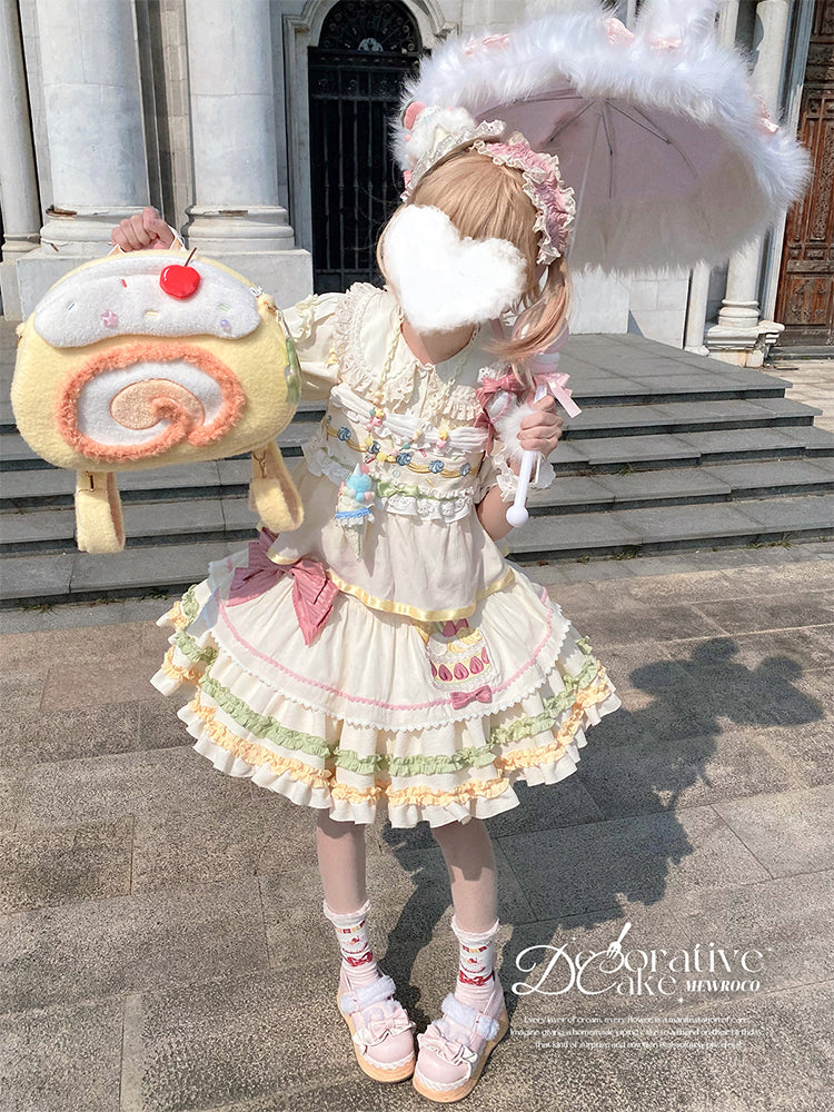 Decorative Cake - Sweet Lolita JSK Camisole Jumper Dress - Image 13