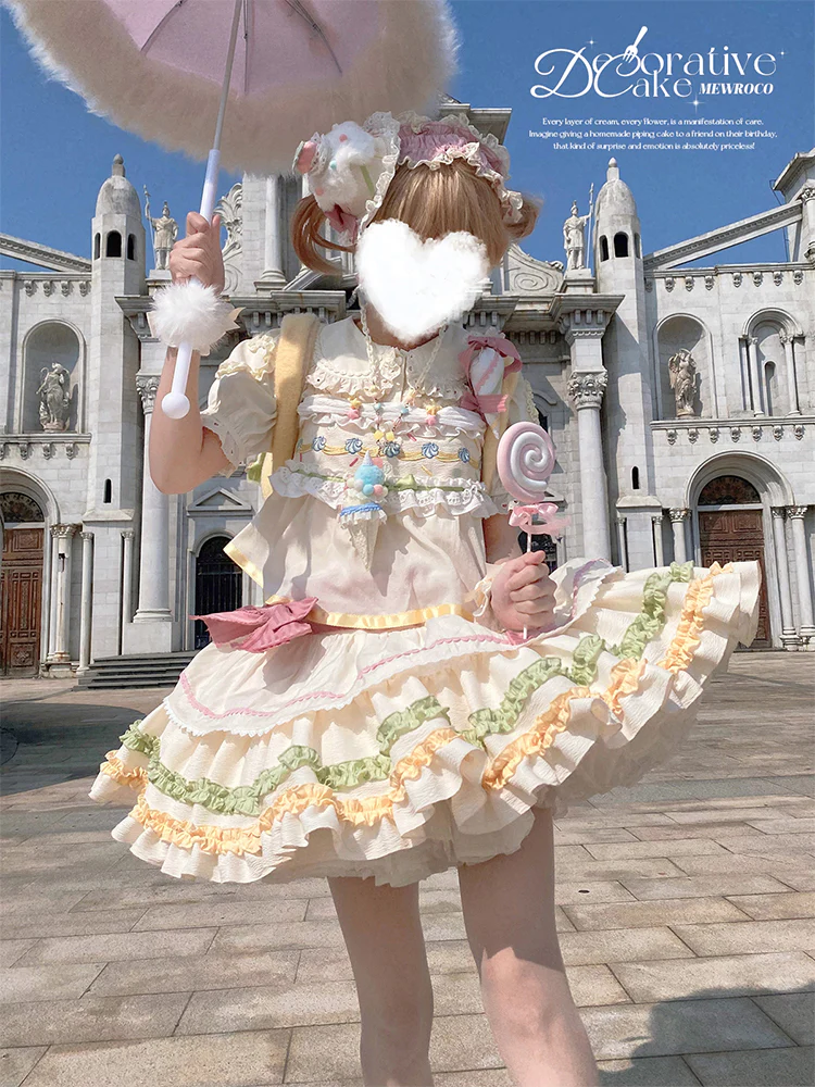 Decorative Cake - Sweet Lolita JSK Camisole Jumper Dress - Image 14
