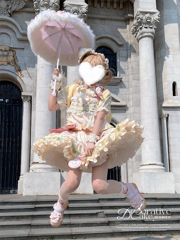 Decorative Cake - Sweet Lolita JSK Camisole Jumper Dress - Image 16