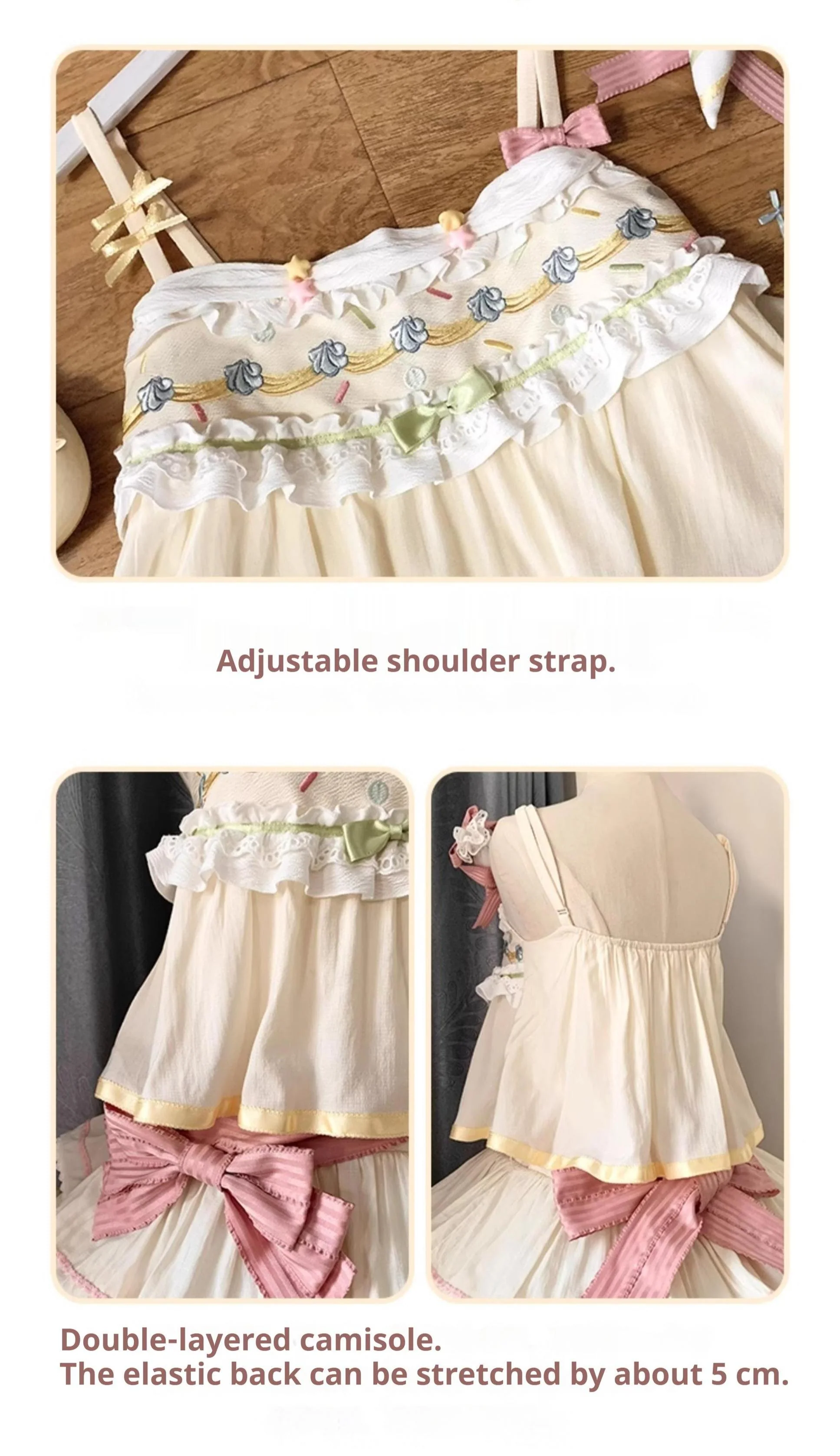 Decorative Cake - Sweet Lolita JSK Camisole Jumper Dress - Image 20