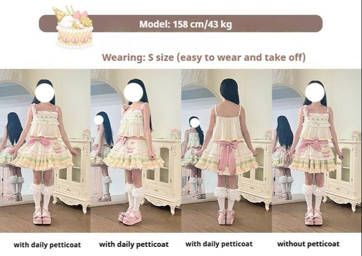Decorative Cake - Sweet Lolita JSK Camisole Jumper Dress - Image 26