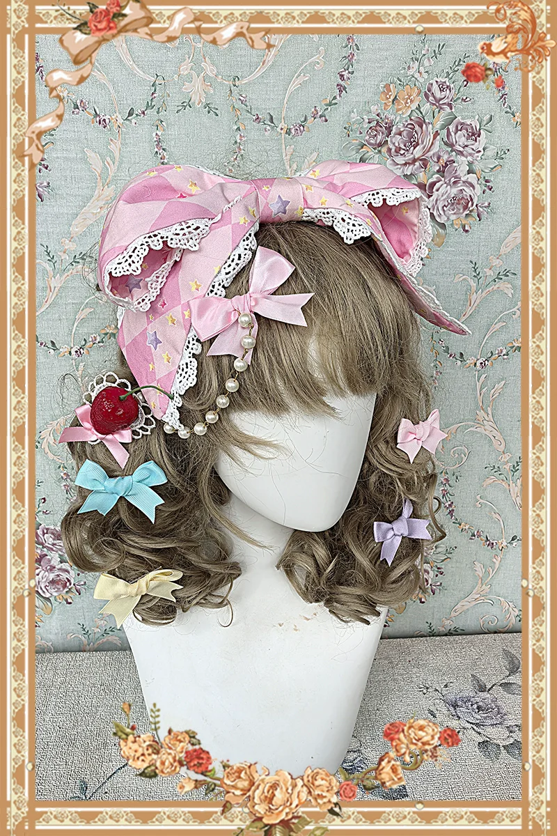 Cream Meow - Sweet Lolita JSK, Cat Print - Image 15