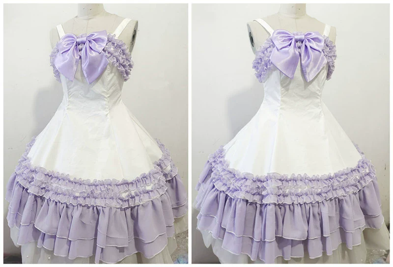 Sweet Lolita JSK Dress, Back Shirring, Side Zipper - Image 5