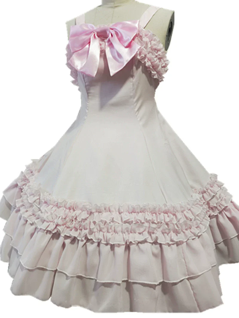 Sweet Lolita JSK Dress, Back Shirring, Side Zipper - Image 7
