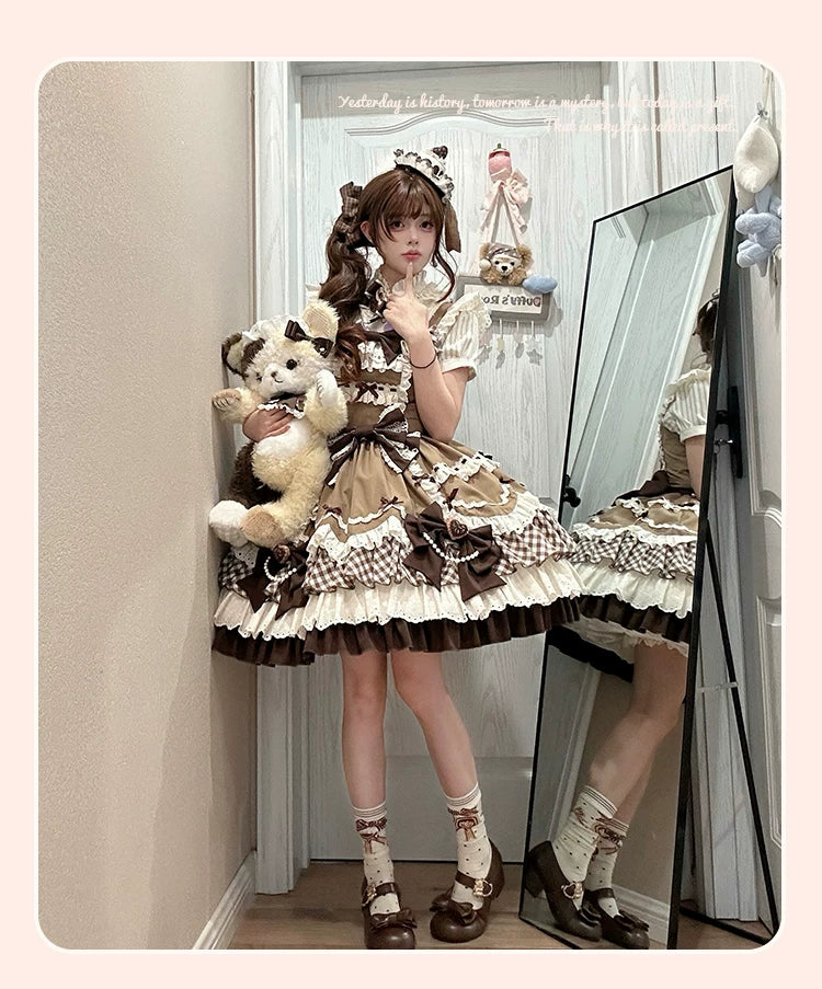 Berry Sweetheart - Sweet Lolita JSK Dress, Four Tiered Hem - Image 12