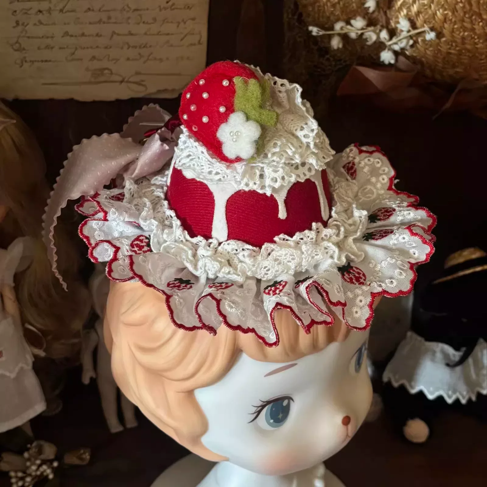 Berry Sweetheart - Sweet Lolita JSK Dress, Four Tiered Hem - Image 22