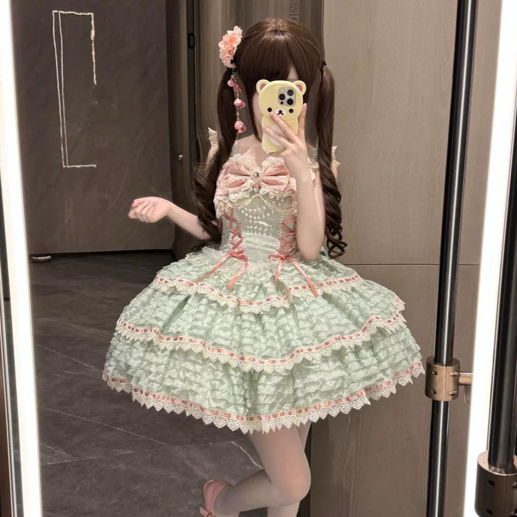 Floral Elegy - Sweet Lolita JSK Dress, Tiered Hem - Image 25