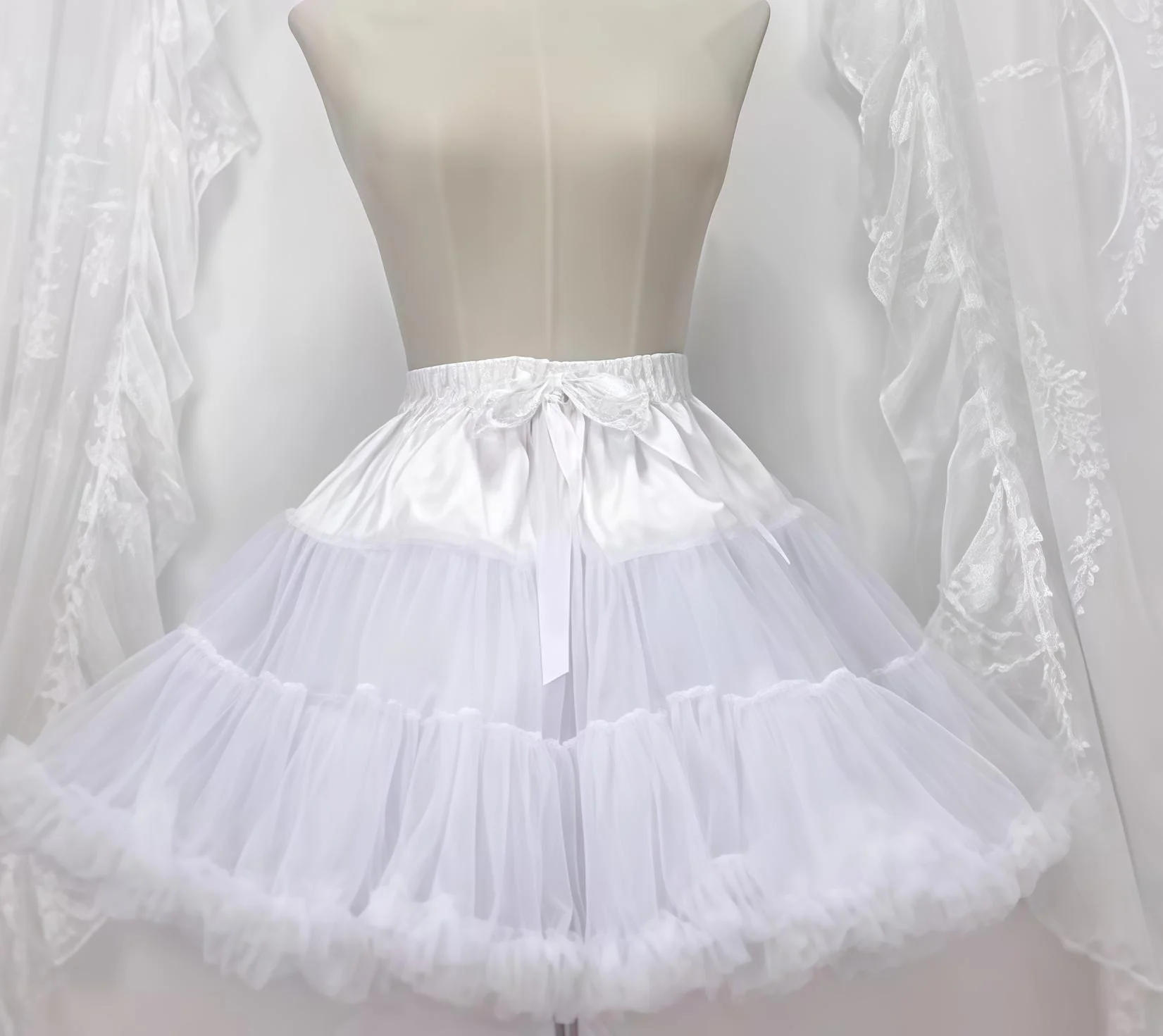 Hanguliang - Gem Crown - Sweet Lolita JSK Suit Tiered Ruffles Doll-Like Dress and BNT - Image 17