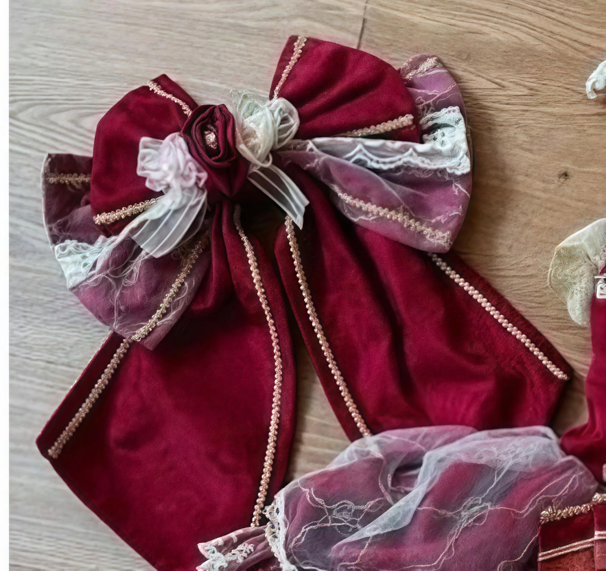 Hanguliang - Gem Crown - Sweet Lolita JSK Suit Tiered Ruffles Doll-Like Dress and BNT - Image 18