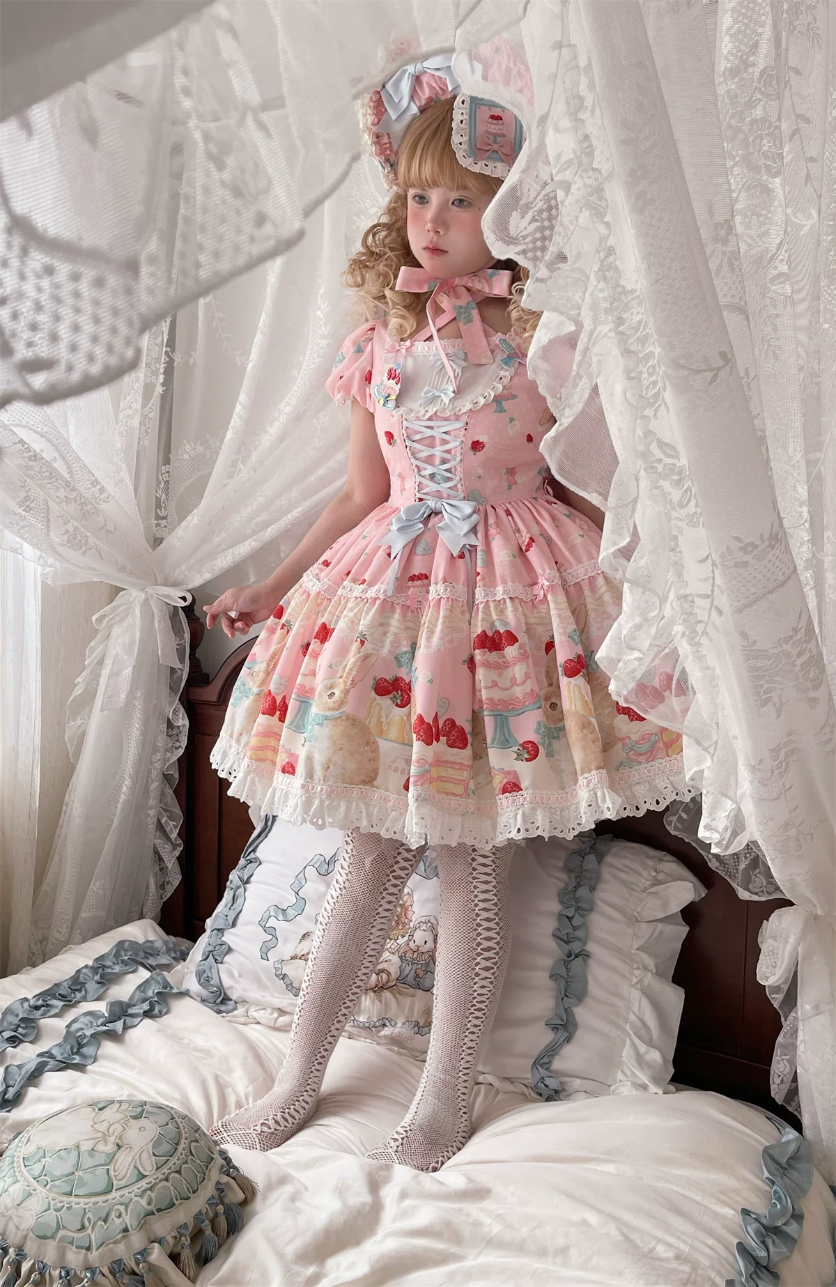 Honey Bunny Cake - Sweet Lolita JSK/OP/Strap SK/Shirt - Image 115