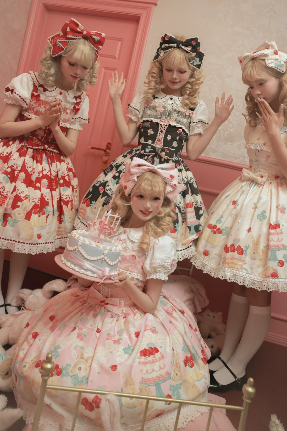 Honey Bunny Cake - Sweet Lolita JSK/OP/Strap SK/Shirt - Image 121
