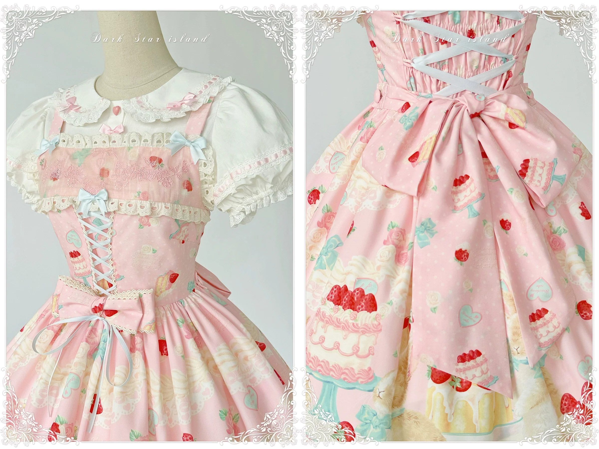 Honey Bunny Cake - Sweet Lolita JSK/OP/Strap SK/Shirt - Image 125