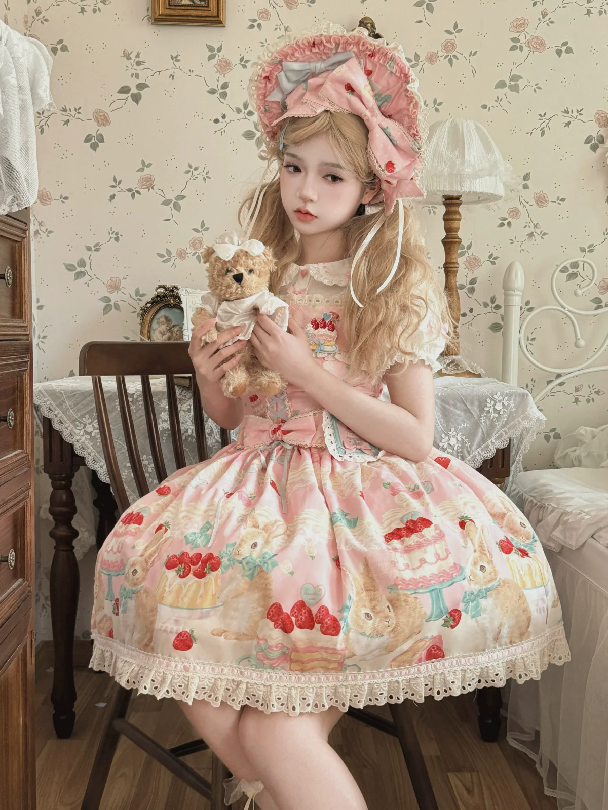 Honey Bunny Cake - Sweet Lolita JSK/OP/Strap SK/Shirt - Image 138