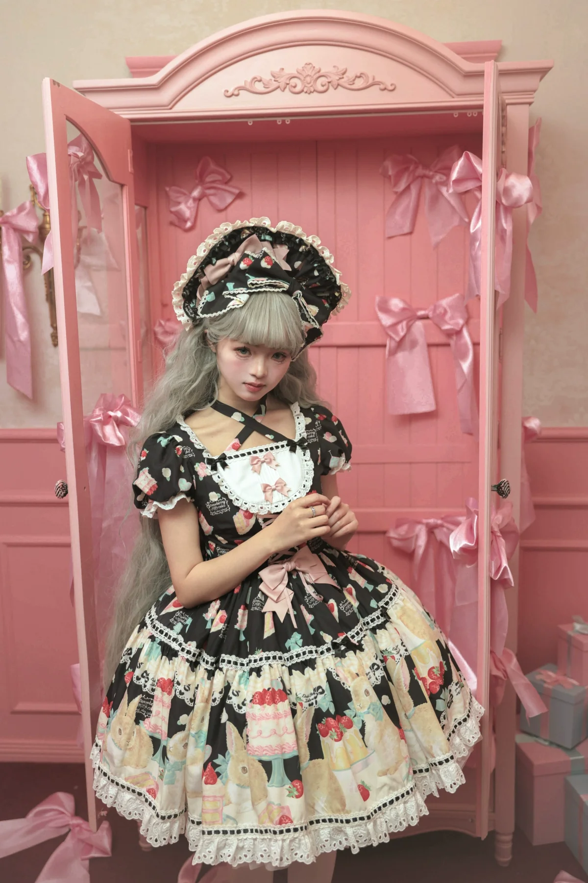 Honey Bunny Cake - Sweet Lolita JSK/OP/Strap SK/Shirt - Image 140