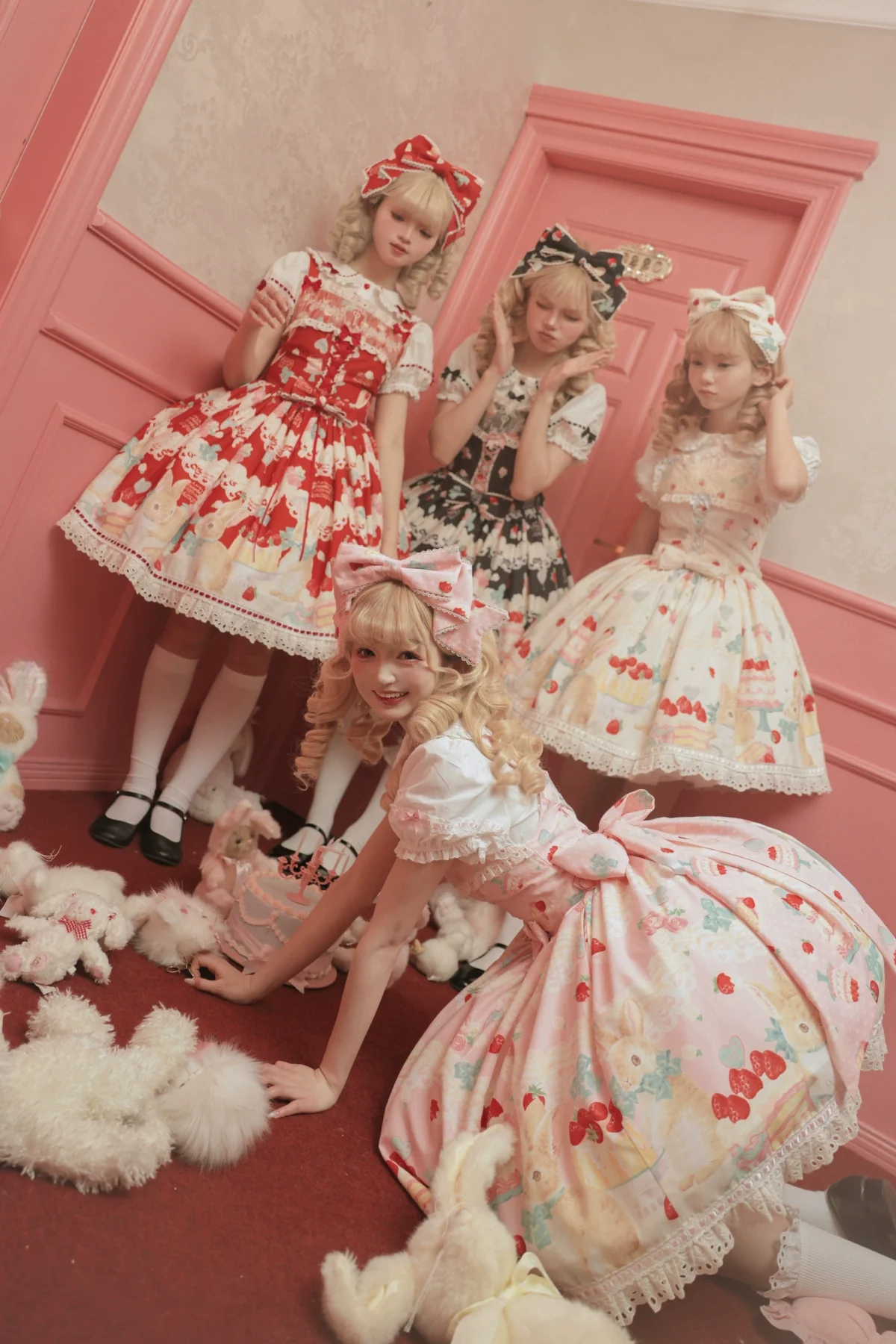 Honey Bunny Cake - Sweet Lolita JSK/OP/Strap SK/Shirt - Image 141