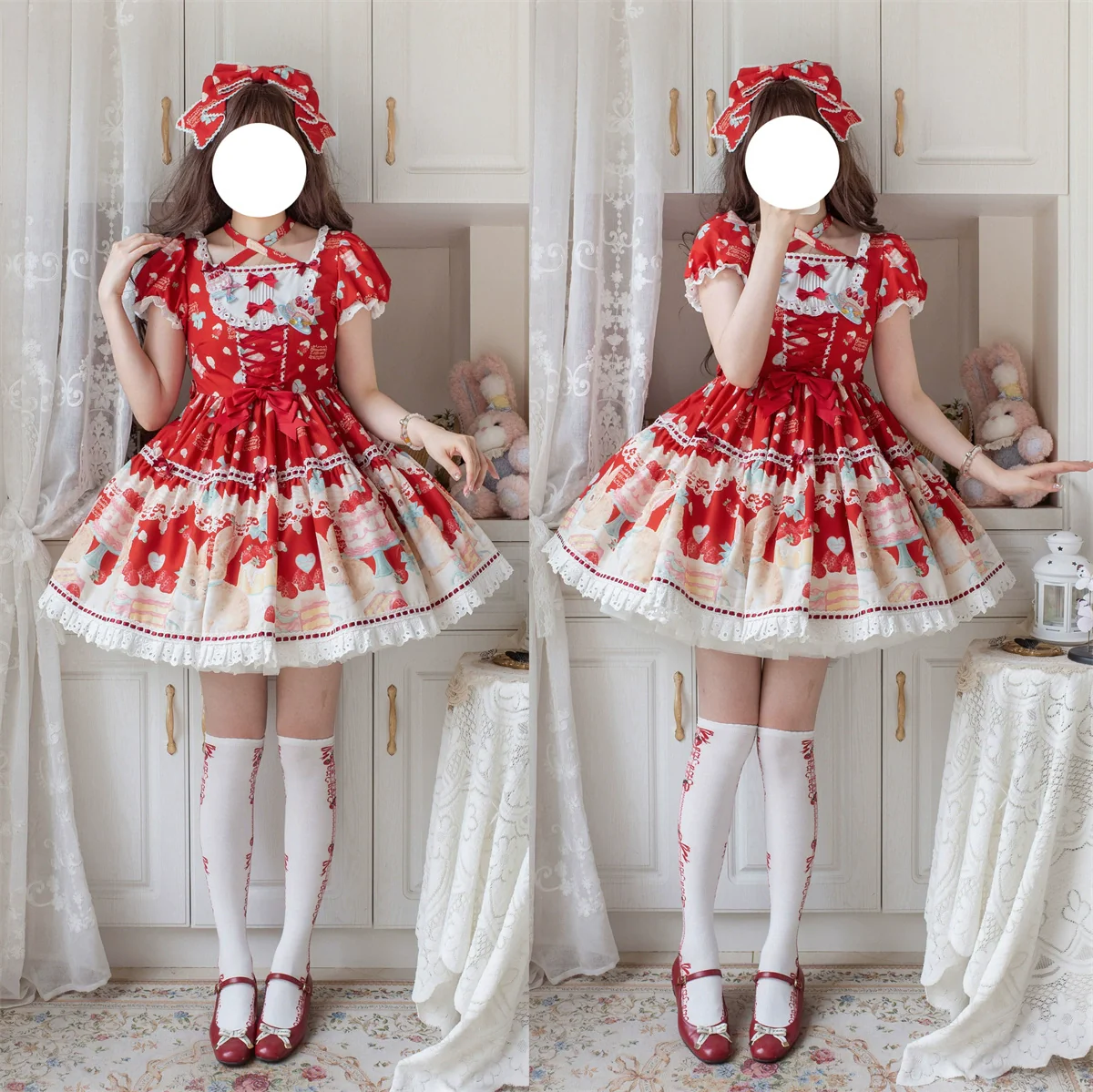 Honey Bunny Cake - Sweet Lolita JSK/OP/Strap SK/Shirt - Image 145