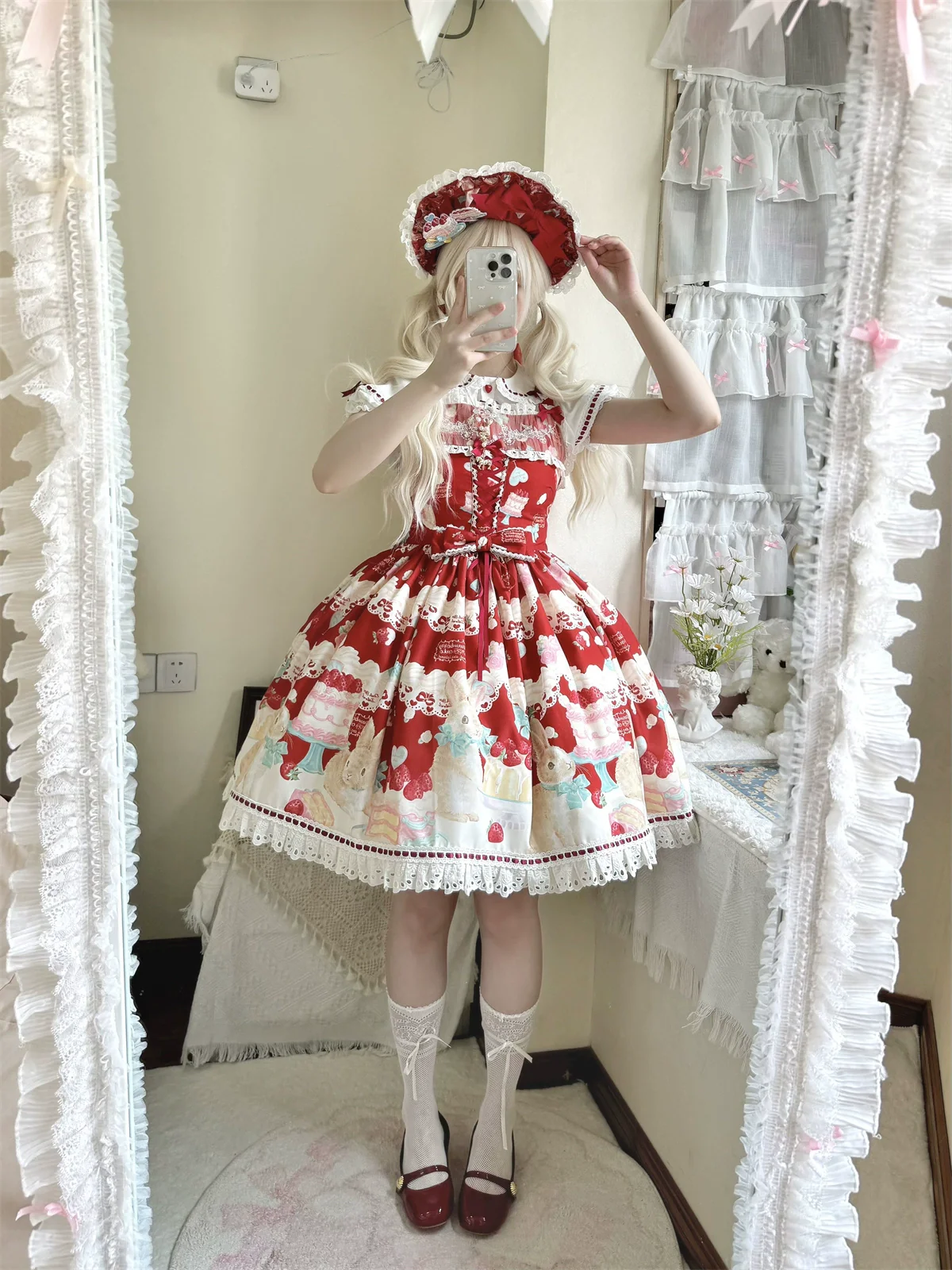 Honey Bunny Cake - Sweet Lolita JSK/OP/Strap SK/Shirt - Image 150