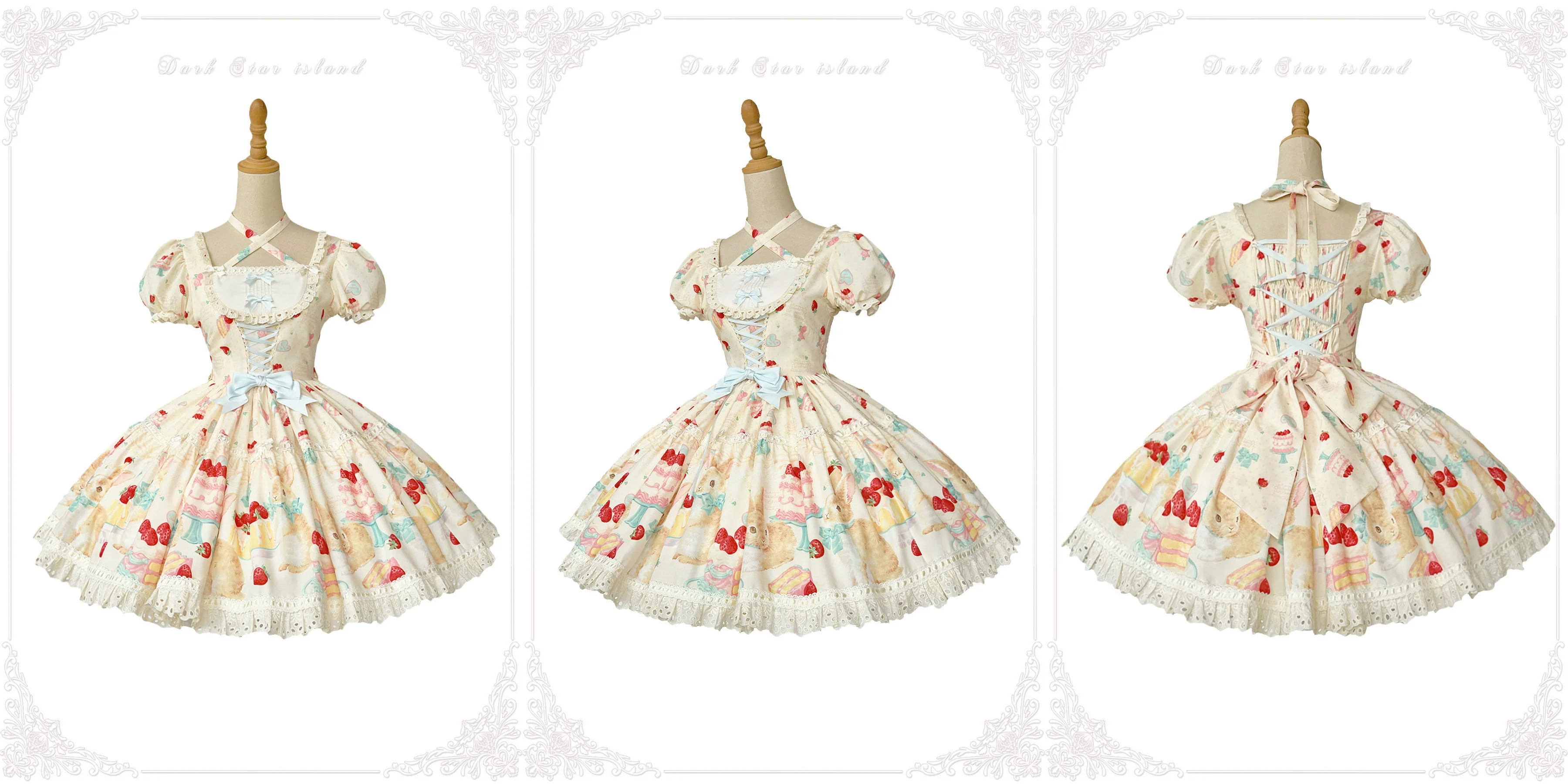 Honey Bunny Cake - Sweet Lolita JSK/OP/Strap SK/Shirt - Image 164