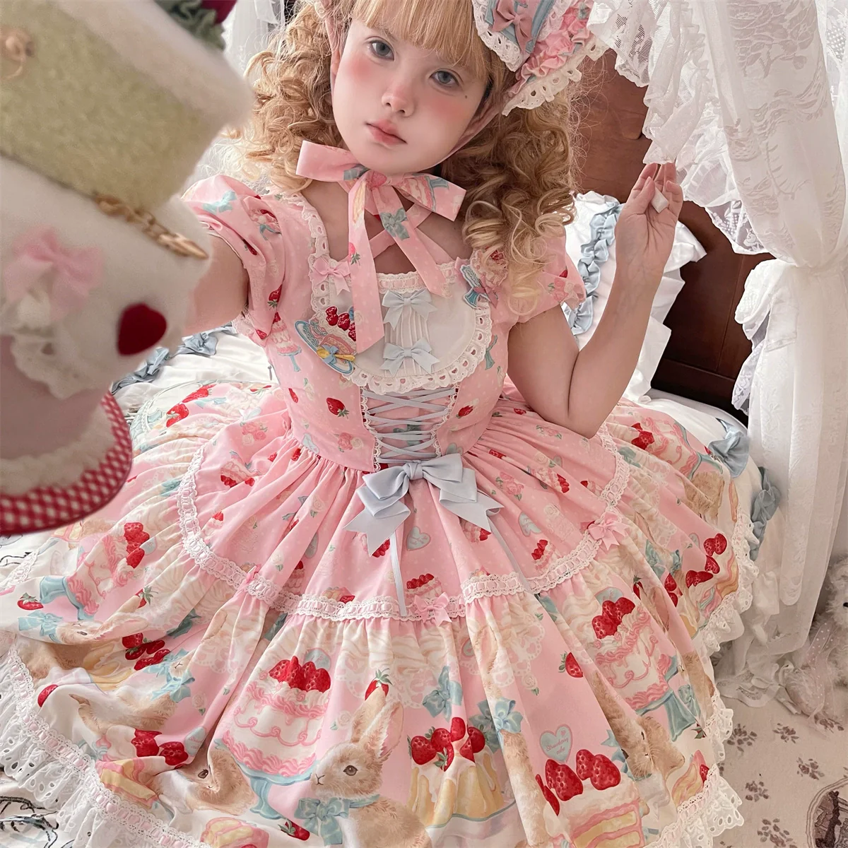 Honey Bunny Cake - Sweet Lolita JSK/OP/Strap SK/Shirt - Image 167