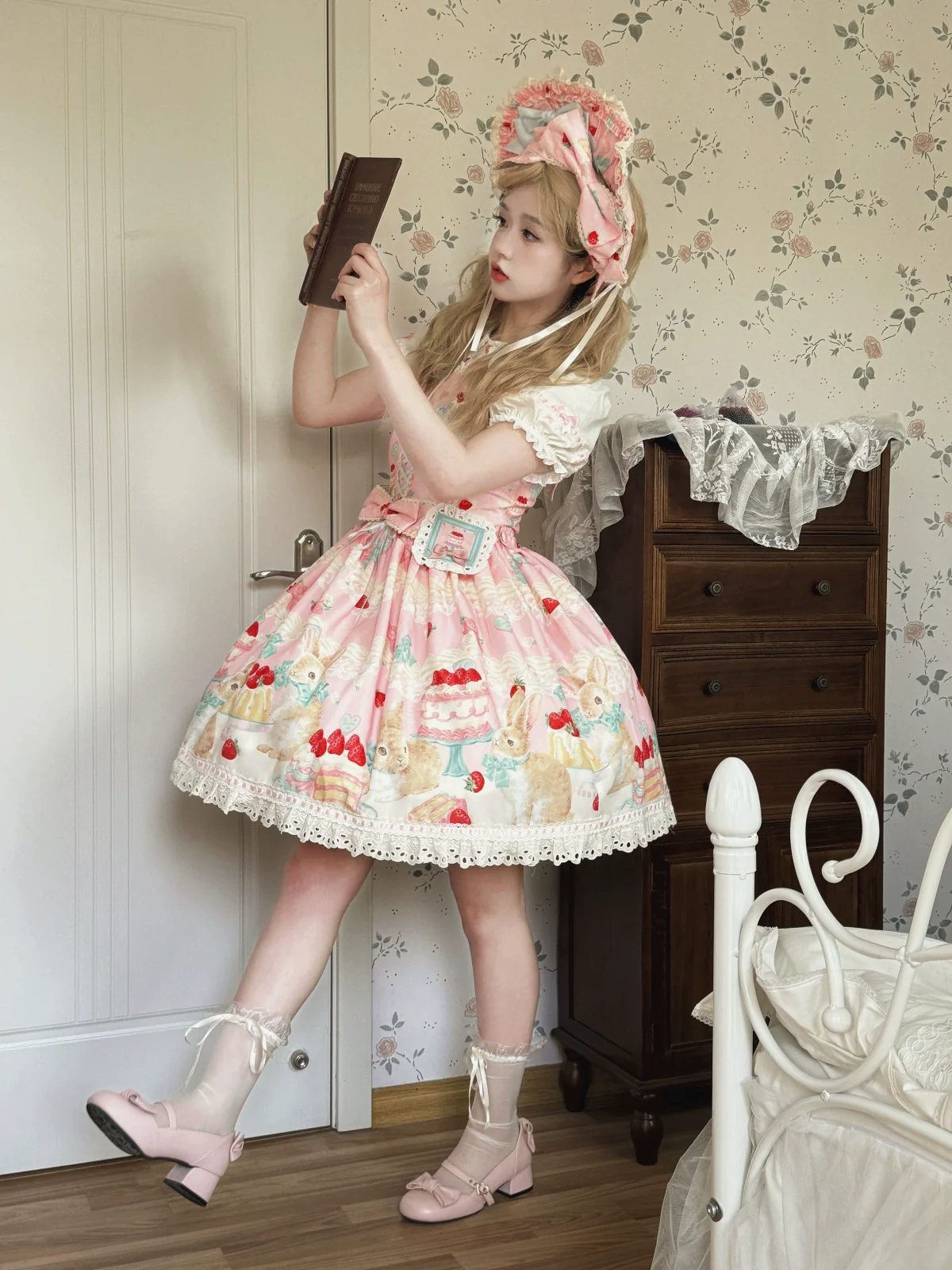 Honey Bunny Cake - Sweet Lolita JSK/OP/Strap SK/Shirt - Image 170