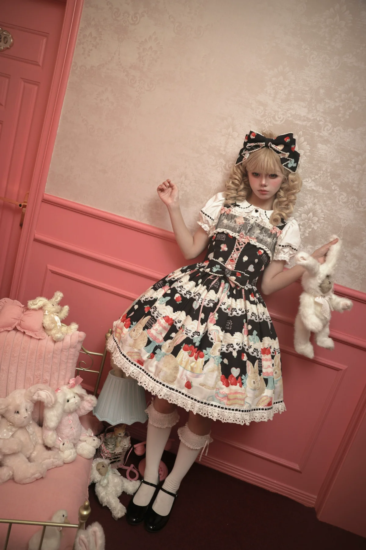 Honey Bunny Cake - Sweet Lolita JSK/OP/Strap SK/Shirt - Image 171