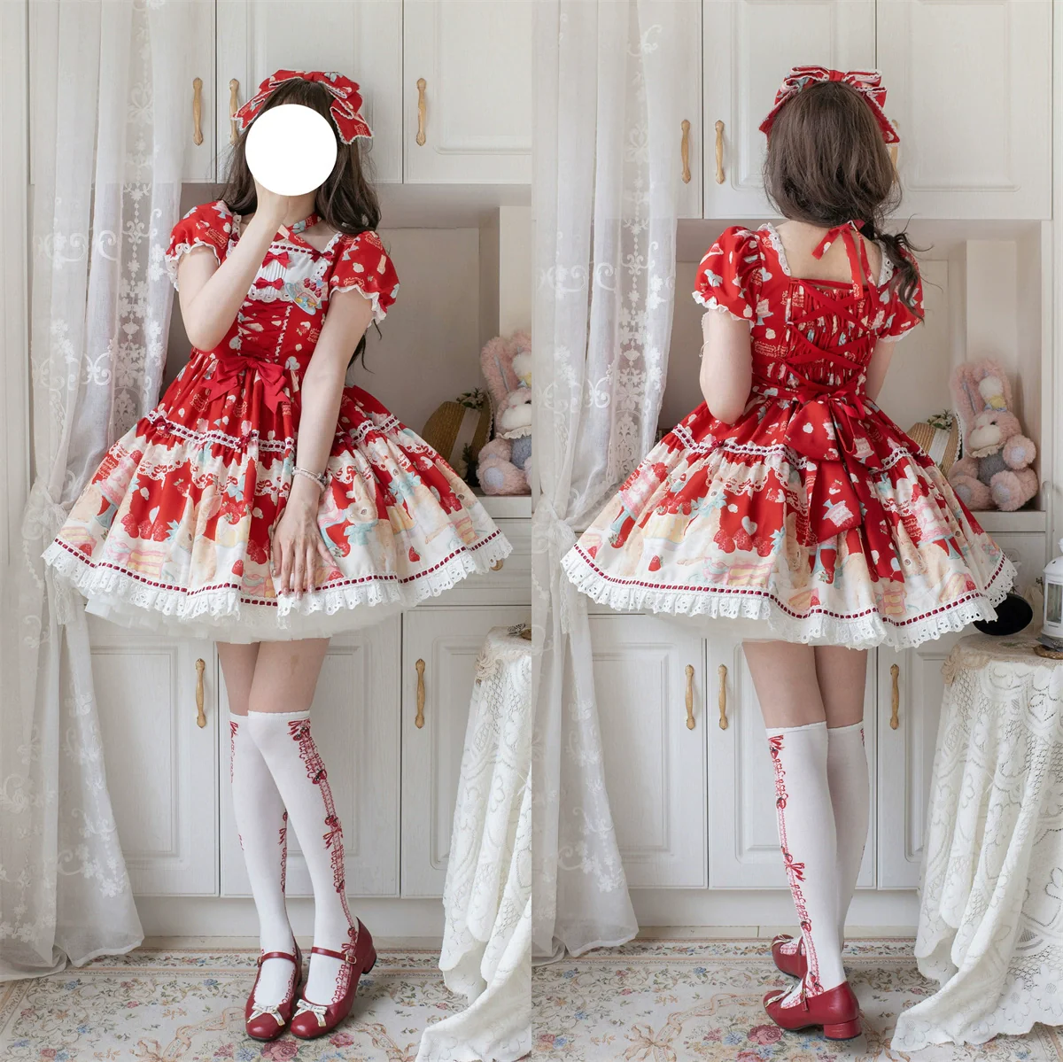 Honey Bunny Cake - Sweet Lolita JSK/OP/Strap SK/Shirt - Image 18