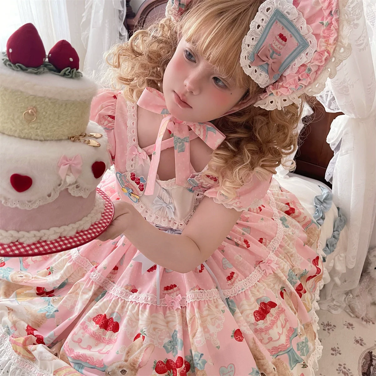 Honey Bunny Cake - Sweet Lolita JSK/OP/Strap SK/Shirt - Image 180