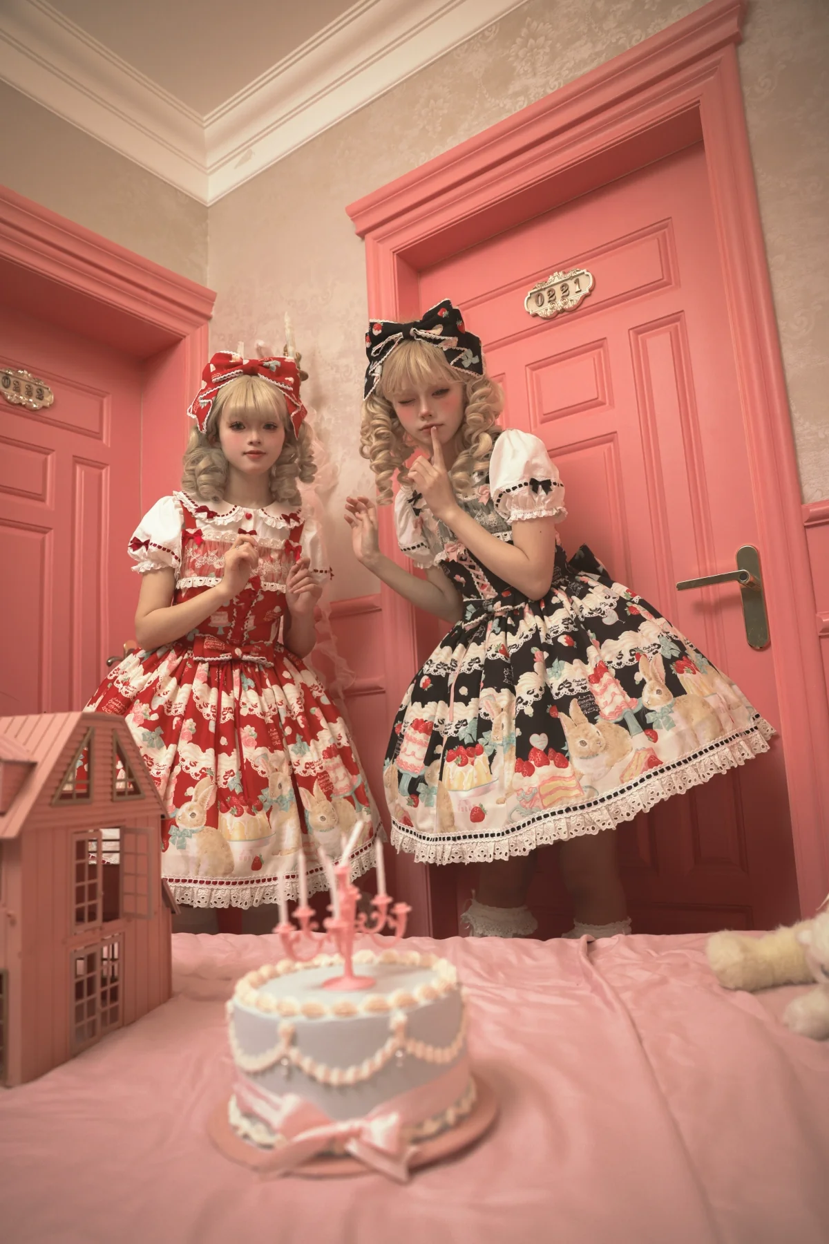 Honey Bunny Cake - Sweet Lolita JSK/OP/Strap SK/Shirt - Image 181